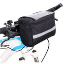 Bicycle Front Basket Bag Bike Handlebar Bag Storage Holder with Reflective Strip