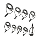18pcs Stainless Steel Fishing Rod Leg Guides Tip Repair Kit Eye Rings Tackle