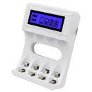 4 Slots Lcd Screen Usb Battery Charger For Rechargeable Aa/Aaa/Ni-Cd/Ni-Mh X5D1