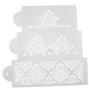 Lace Flower Cake Cookie Fondant Side Baking Stencil Wedding Decorating Tool P sp