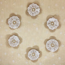 10pcs Handmade Jute Hessian Burlap Flower With Lace Rose Hat DIY Craft SWG