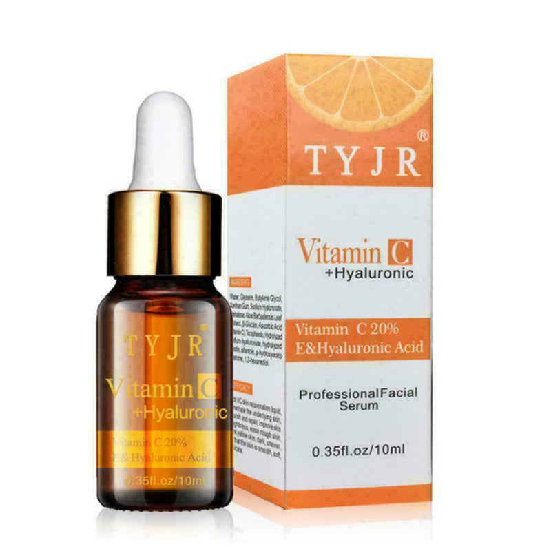 100% PURE VITAMIN C + HYALURONIC ACID SMOOTHING FACE B4D4 SERUM I5I0