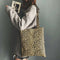 Leopard Print Pouch Women Crossbody School Shopping Shoulder Tote Bag