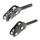 2 Pieces Fishing Rod Guide Roller Stainless Steel Tip Bearing Boat   Pole