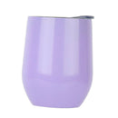 Insulated Stainless Steel Wine Double Wall Vacuum Cup 12OZ Purple