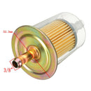 Universal Petrol Inline Fuel Filter Large Car Auto Part Fit Pipes Gasoline CCT