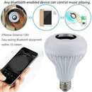 LED Wireless Bluetooth Bulb Light Speaker 12W RGB Smart Remote C8C1 Music L D9D1