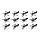 Girl Gothic Black Spider Hair Clip Red Rhinestone Halloween Party Makeup Pl