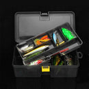 Double Layer PP Plastic Fishing Tackle Lure Bait Hook Storage Box Case