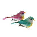 4pcs Artificial Bird Feather Foam Simulation Bird Home Decoration
