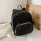 3pcs/set Women Flannel Solid Color Fish Tail Backpacks Shoulder Bags Clutch