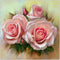 5D DIY Diamond Painting Three Flowers Cross Stitch Embroidery Rhinestones