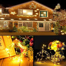 20m 200 LED Fairy Lights Christmas Copper Wire USB Lamp String (Warm Light) A
