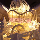 Battery Box LED String Light Waterproof Snowflake Fairy Decor Lamp (6m) A