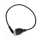 3.5mm Audio Male to RJ45 Socket Ethernet Adapter Short Cable CAT5 CAT6 Extender