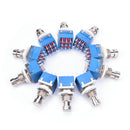 10pcs 9-pin 3PDT Guitar Effects Pedal Box Stomp Foot Metal Switch True Bypass MO