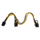 PCI-E 6-pin To 2x 8 pin(6+2-pin/8 pin) Power Splitter Cable PCIE PCI Express