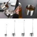 Long Handle Stainless Steel Wine Dipper Sauce Ladle Flat Bottom Spoon 50ml