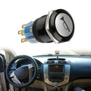 19mm Momentary BLUE LED Marine Car Stainless Horn Push Button Light Switch DC12V
