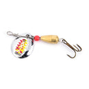 Giant Killer Plain Fishing Lure Hard Spoon With Sharped Treble Hook Tackle MO