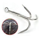 1pc 3 Claws Grappling Hook Climbing Survival Carabiner Tool Stainless Steel BX