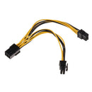 3PCS PCI-E 6-pin to 2x 6-pin Power Splitter Cable PCI Express Extension Cord