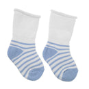 Winter Warm Thicken Cotton Baby Girls Boys Stripe Side Terry Socks(Blue/S)
