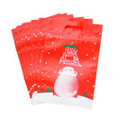 50Pcs Christmas Gift Bag Nougat Cookies Packaging Zipper Closure Bag Baking