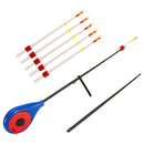 Mini Winter Ice Fishing Rod 13CM Simple Fishing Device Fishing Rod Stick wi