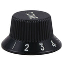 Set of 3 Black speed tone button volume with detail for electric guitar pic