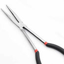 Long Nose Pliers Needle-Nosed Pliers Set Straight Tip Mechanic Grip 11 inch