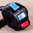 2pc 7/8" Motorcycle Handlebar Lever Horn Turn Signal Light Electric Start Switch