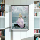 5D DIY Full Drill Diamond Painting Pink Lady Cross Stitch Embroidery Mosaic
