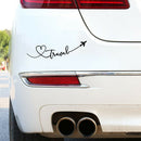 Cartoon Car Art Decorative Stickers Plane Travel Printed Auto Styling Decals