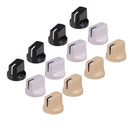 12 Pieces Knobs, Guitar Volume Tone Control Knob AMP Knobs Round Caps Pointer,