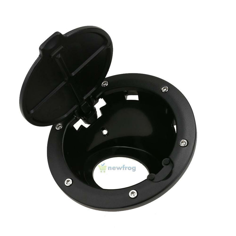 SN9F Fuel Tank Cap Black ABS Tank Cover Replacement for Jeep Wrangler JK 07-16