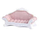 Pink Lace Sofa Shape Ring Earring Studs Jewelry Display Storage Showcase