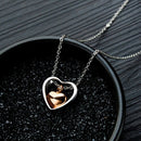 Double Heart Stainless Steel Cremation Jewelry Hold Loved Ones Ashes KeepsakQ1G9