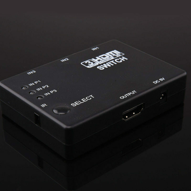 3 x 1 HDMI Switch 4k Splitter Switch Switcher Hub IR Remote 1080p For HD BCG