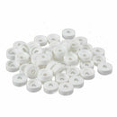 15mm OD 6mm High Round Ceramic Insulated Washer Fender 50 Pieces E5V3
