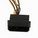 4inch 4Pin to 3Pin Fans Adapter Cables 4 Way Splitters for Home Office