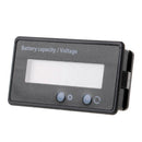2in1 8-70V Blue LCD Acid Lead Lithium Battery Capacity Indicator Voltmeter Gauge
