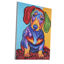 Rainbow Dog Diamond Painting Kits for Adults Square Rhinestone Picture Decor