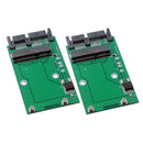 2x Mini PCIE mSATA SSD to 1.8" (7+9)Pin Micro SATA Adapter Converter Card