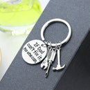 If Dad Can't Fix it No One Can Hand tools Keychain Keyring Gift For Dad Father