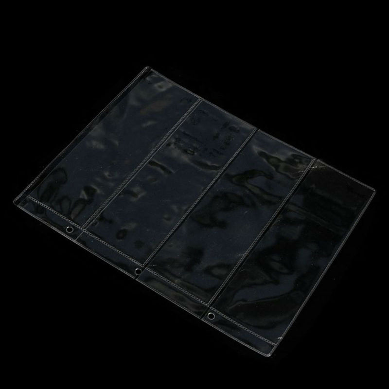 1 Sheet Album Page 4 Pockets Money Bill Notes Currency HoldersStorage Collection