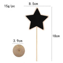 10pcs  Mini Rectangle Chalkboards Decorative Border Black Board with Stand