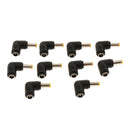 10 Pack L Type Male to Female Terminal Charging Connector, DC Power Plug
