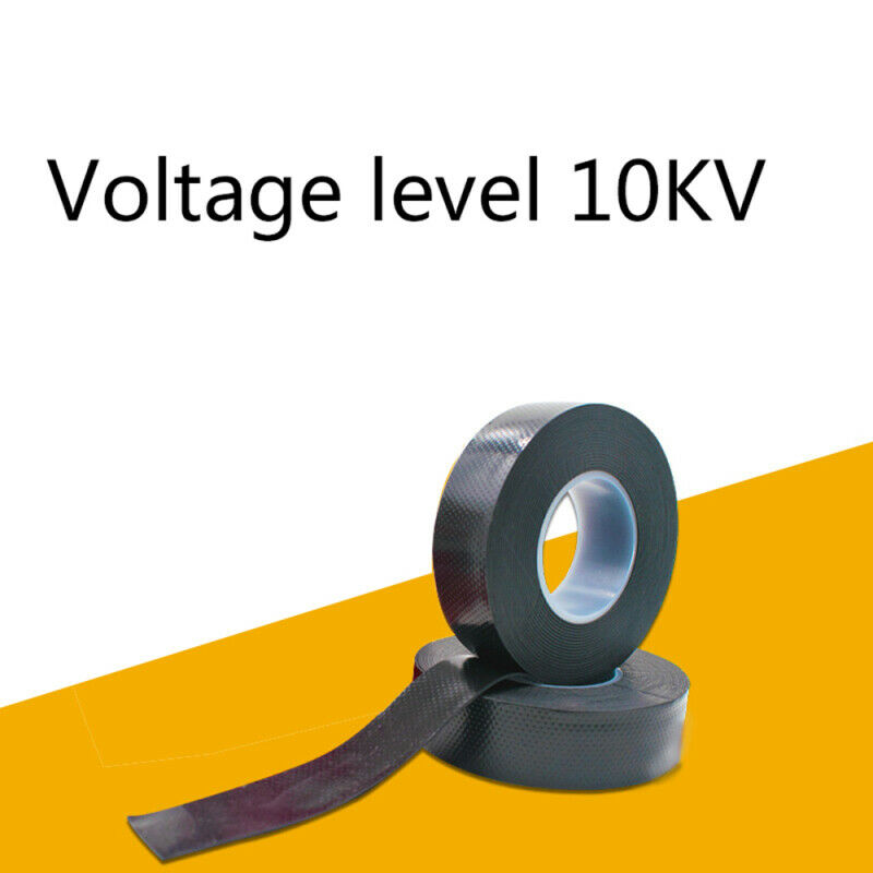 5pcs 22mm*4.5m Rubber High Voltage Electrical Self-adhesive Insulation Tape Roll