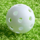 50pcs White Plastic Hollow Airflow Golf Practice Hollow Sports Training